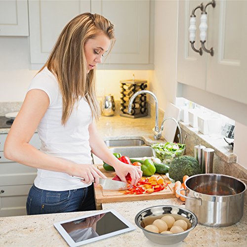 Nicesh Mixing Bowl Set, Stainless Steel Bowls Set, Set Of 4 #TOP6