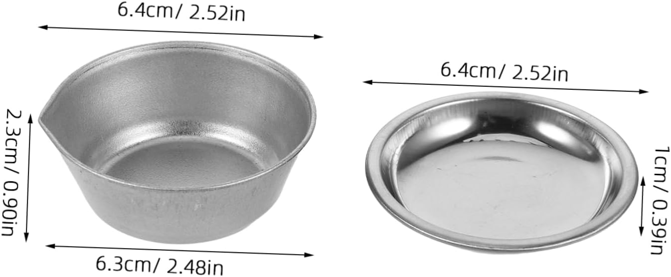 1set Iron Paint Trays Spout Pigment Mixing Palette for Artists for Scale Model Painting Includes Large and Small Trays for Versatile Use