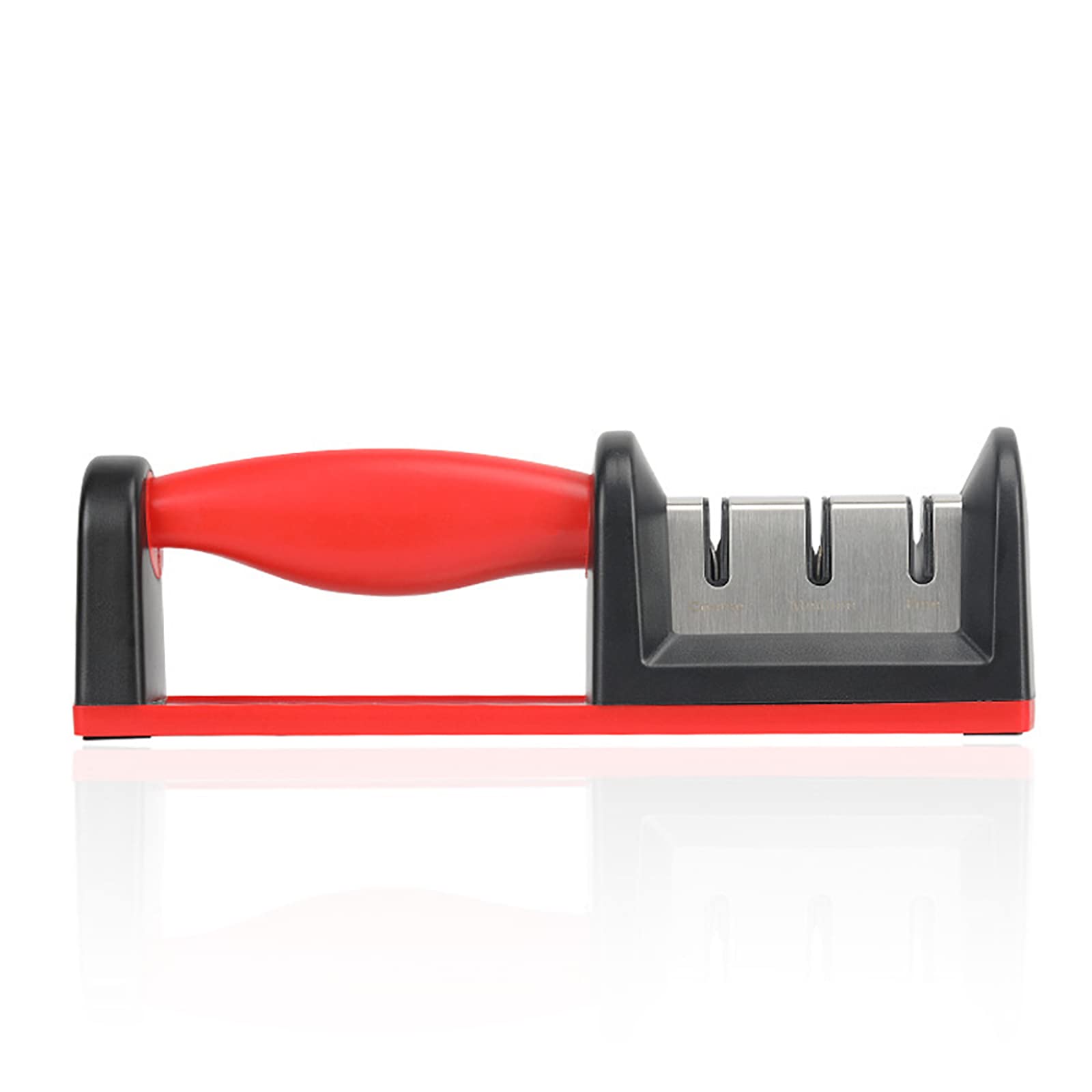 Küchenmesserschärfer, 3-Stufen-Messerschärfer Mit Rutschfester Unterlage Und Bequemem Griff, Ergonomisches Design Und Schnell Und Effektiv, Einfach Und Sicher Zu Bedienen, Für Küche, Zuhause