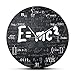 wffmx Albert Einstein E_Mc2 Relatività Formula Matematica Orologio da Parete Festa degli Insegnanti Insegnante Scienziato Regalo- 30X30Cm