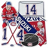 Desert Cactus Montreal Canadiens Sticker Team NHL National Hockey League Player Vinyl Decal Laptop Water Bottle Car Scrapbook (Type P2 - Nick Suzuki)