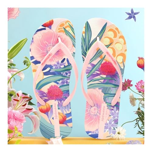 Bathroom Slippers, Women's Fresh Style PVC Flip Flops - Lightweight Sandwich Slippers for Outdoor for Living Room/Pool/Beach/SPA/Public Showers3