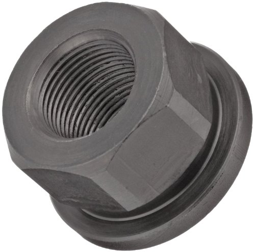 TE-CO Flanged Hex Nut, 12L14 Steel with Black Oxide Finish, UNC 5/8-11 Thread Size (5-Pack)
