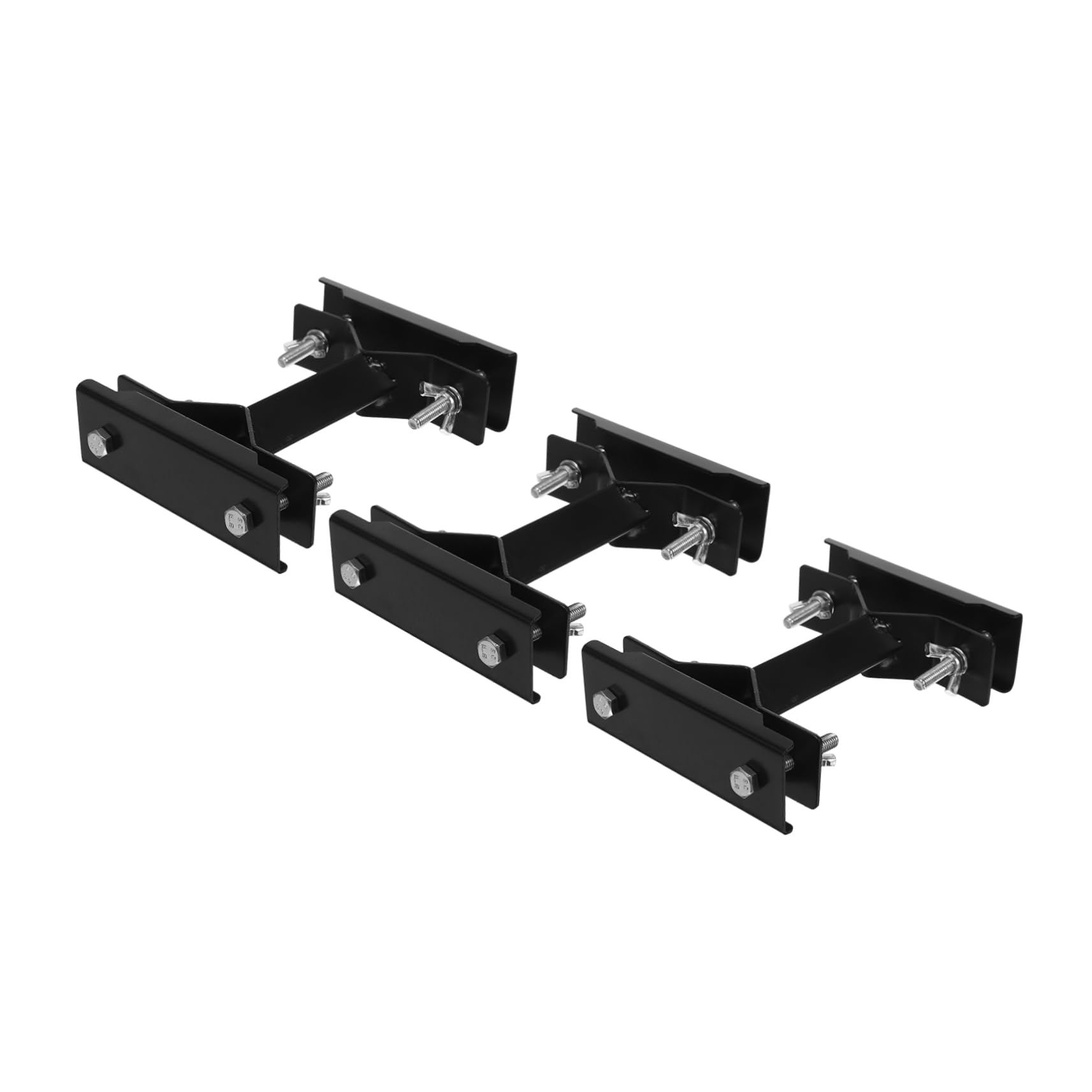 Support parasol extérieur Milisten : lot de 3 pinces de fixation pour balcon et terrasse