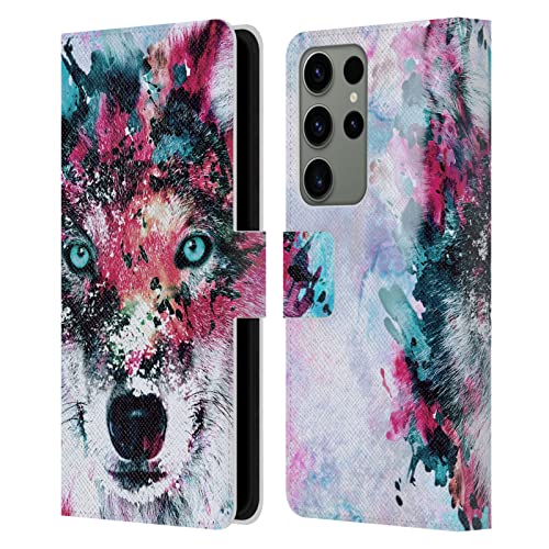 Étui portefeuille Galaxy S23 Ultra Head Case Designs motif loupe art animal