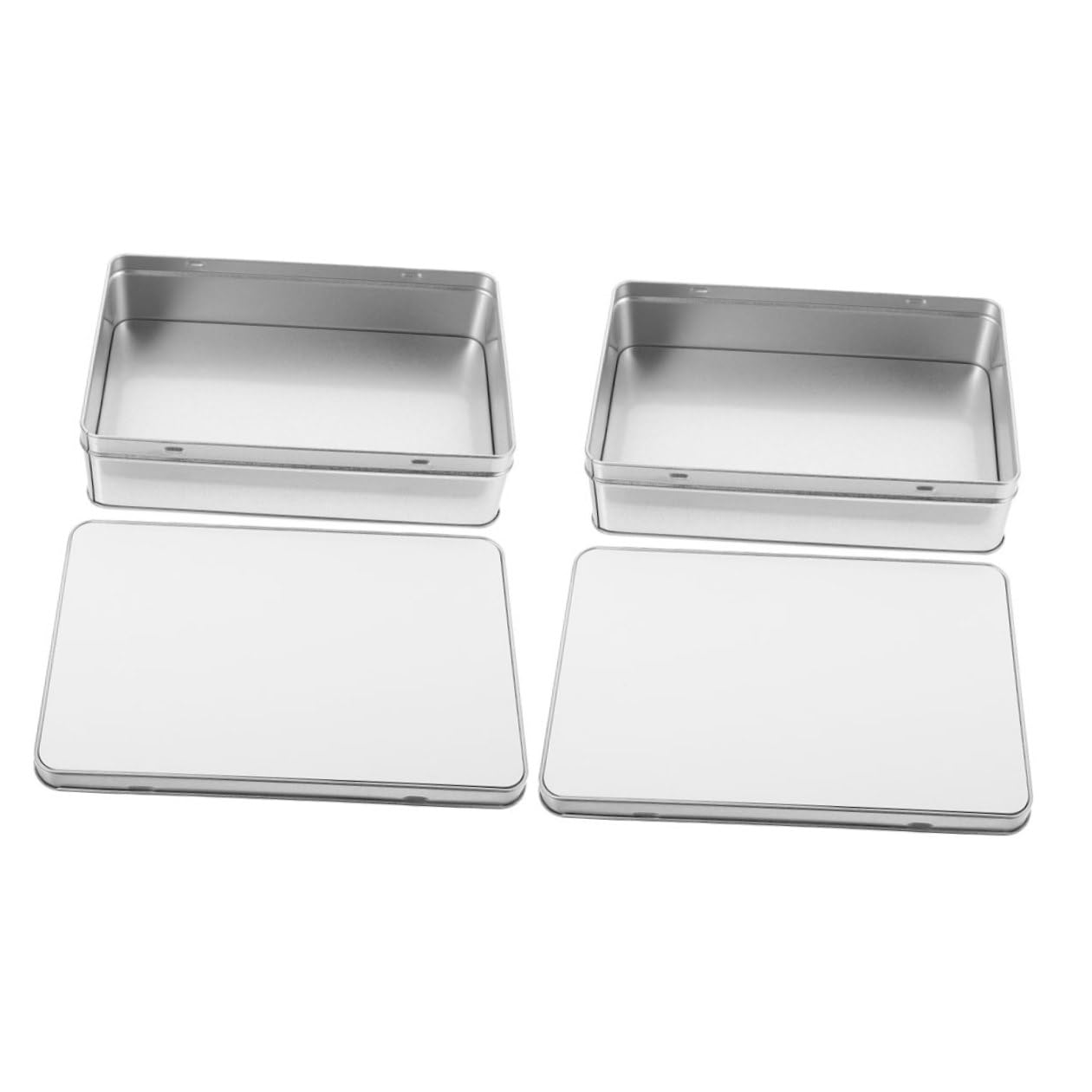 LRXIYODE Boîte en Fer Blanche pour Sublimation Diy, Boîte de Rangement Multifonction Étanchéité, pour Mariage ou Anniversaire