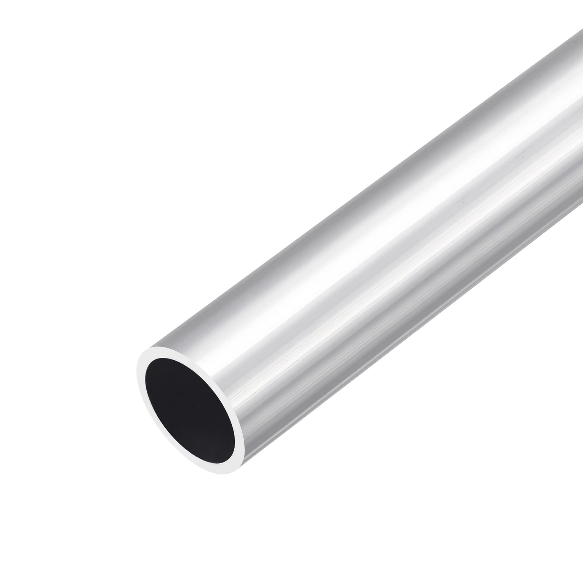 DMiotech (27mm OD x 21mm ID) 6063 Aluminum Round Tube 300mm Length Industry Metal Tubing for Machinery Frame Construction DIY Projects