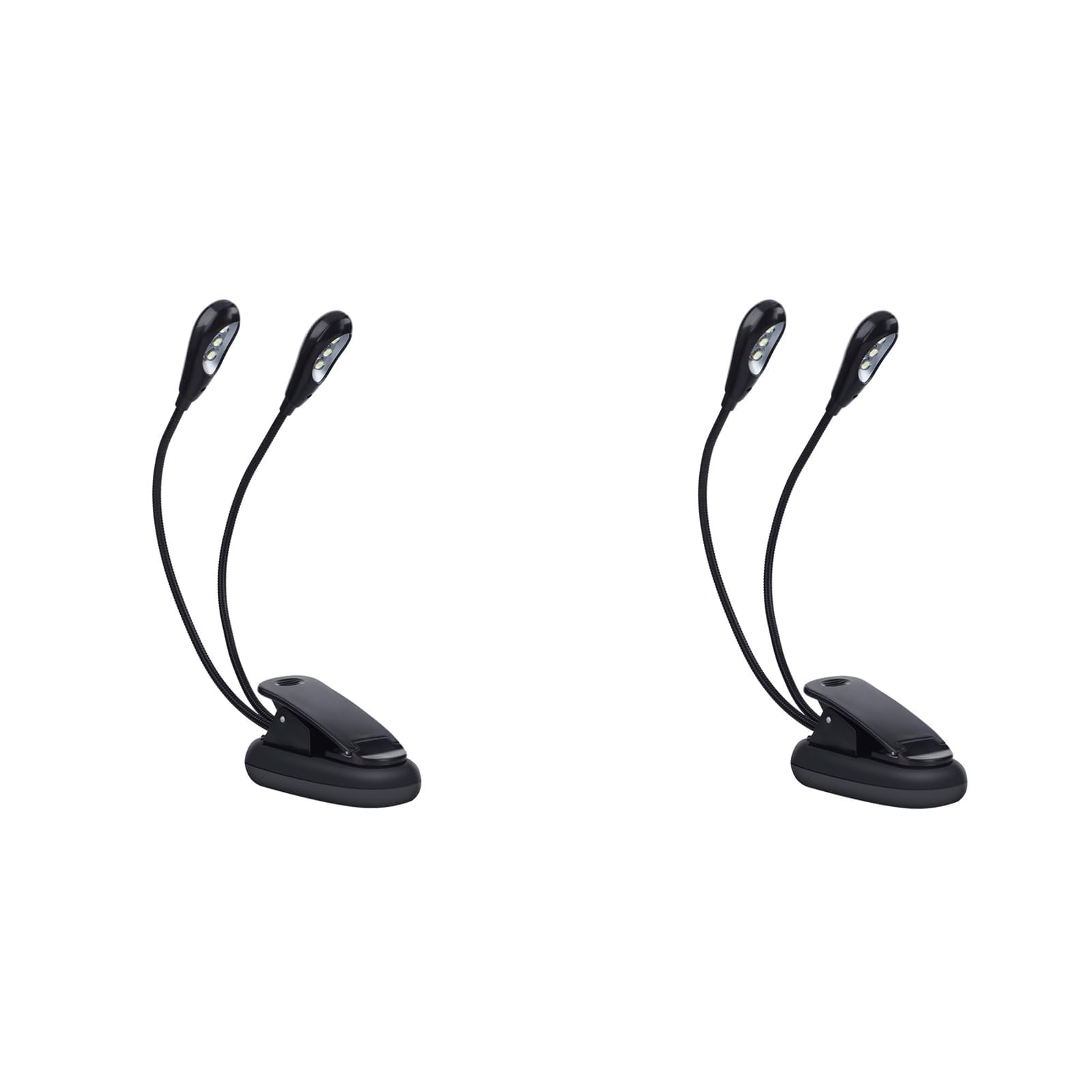 Lampada da Leggio, Doppio Braccio Regolabile LED Portatile, Lampada Studio per Ufficio Letto Studenti Lettura Notturna