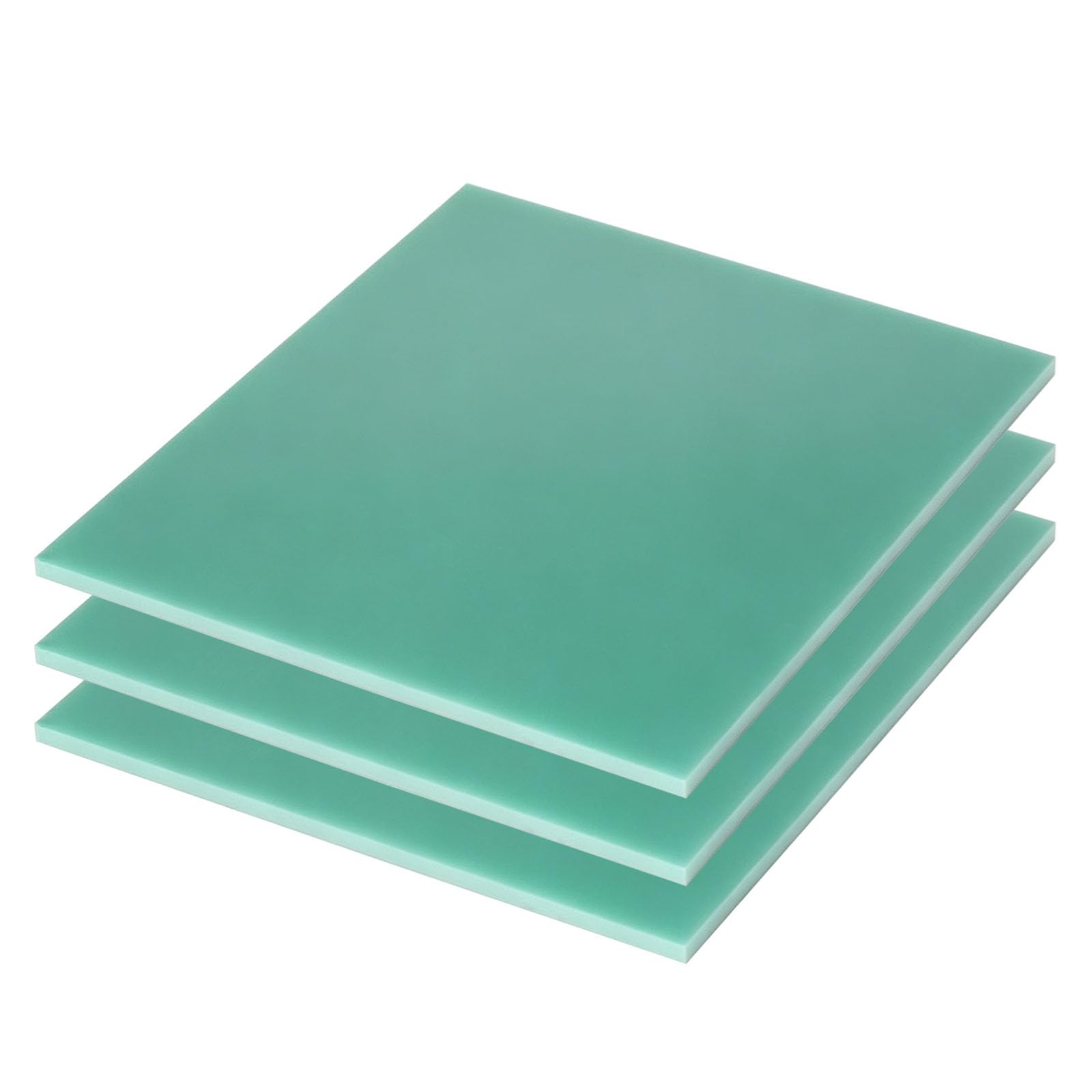 RISHORI 5 pcs G10 FR4 Epoxy Resin Board 50mm x 50mm, 2.5-5mm Thick FR4 Fiberglass Sheet for Prototype Making and Spacer,50x50x3mm