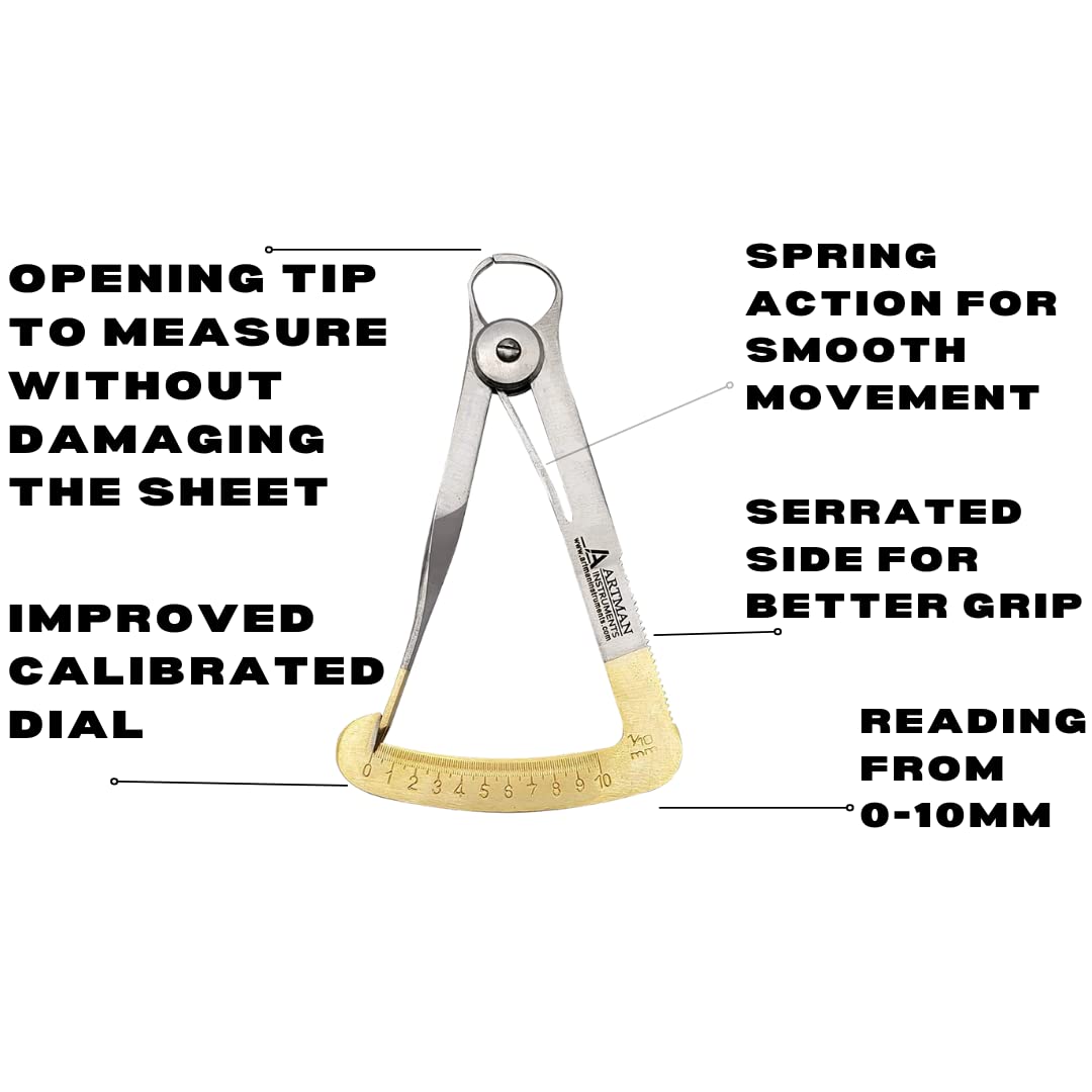Bundle of Dental Crown Wax Caliper 0-10mm/ Sheets Dental Crown Collar Cutting Scissors