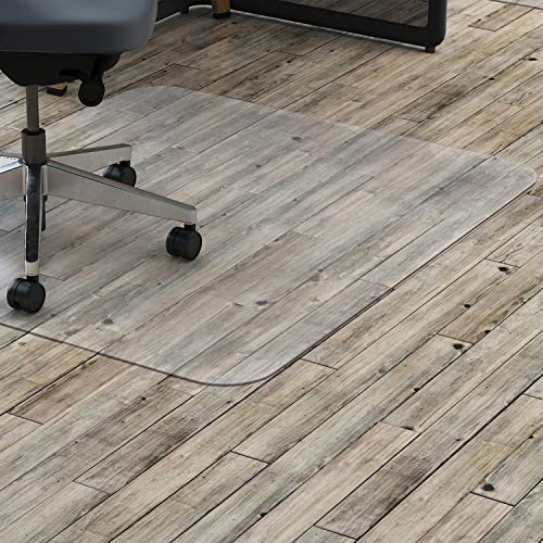 Lorell Polycarbonate Rectangular Chair Mat, 7.09" Height X 26.77" Width X 73.62" Length #TOP7