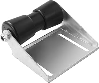 12 Inch Boat Trailer Roller with Bracket Keel Roller Assembly Kit, for Easy Launch and Smooth Transport Alloy Steel and Black Rubber Suitable for Small Yachts, Fishing Boats, Commercial Ships