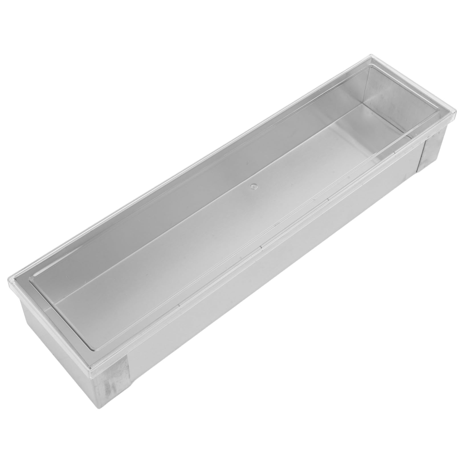 Molde con Tapa Rectangular de Acero Inoxidable para Tiramisú y Pastel