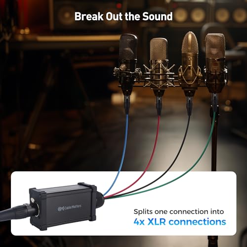 Cable Matters XLR Audio Over Ethernet Snake with 2 Boxes - 4X XLRMale Pigtail Box and 4X XLRFemale Pigtail Box, XLR Snake 4 Channel, Compatible with EtherCON Connector, Black by Cable Matters - Image 6