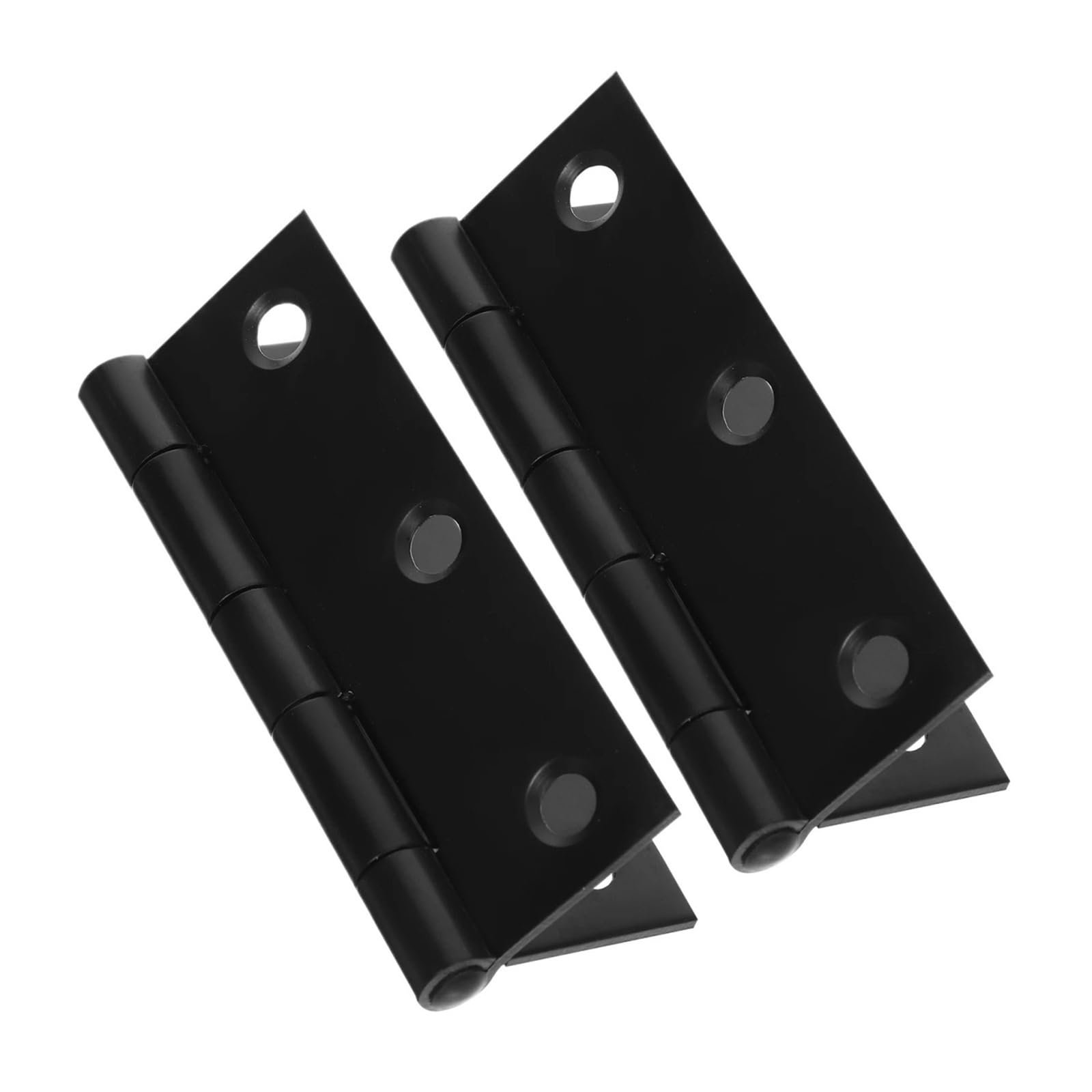 Folding Door Hinge,2pcs Black Hidden Heavy Duty Smooth Operation for Interior Cabinet