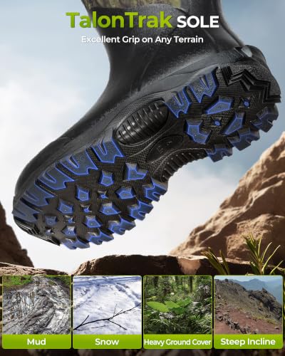 Image of Extremus by KastKing MudRidge Rubber Boots for Men, 100% Waterproof Boots