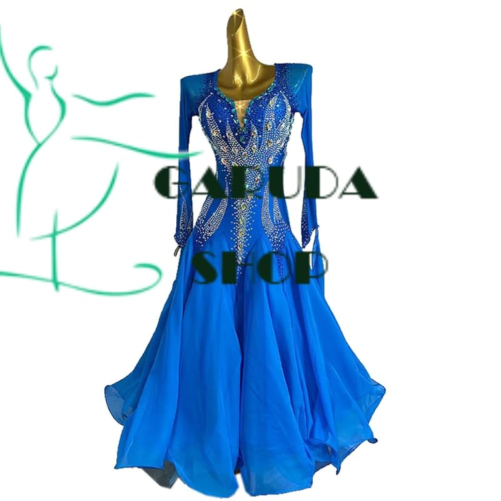 Amazon.co.jp: garuda shop レディース社交ダンス衣装 素敵