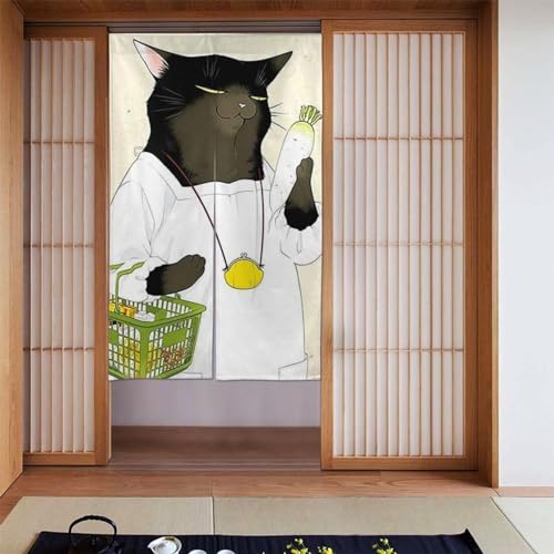 デキる猫は今日も憂鬱 福沢諭吉ののれん 和風 目隠し ロング 暖簾 壁掛け 遮光 断熱 遮像 暖簾 間切り 目隠し ロング キッチン 四季兼用 浴室のカーテン シェードカーテン紗 ドアカーテン 出入り口 店頭 新築祝い トイレ バス 喫茶店 居酒屋 脱衣場