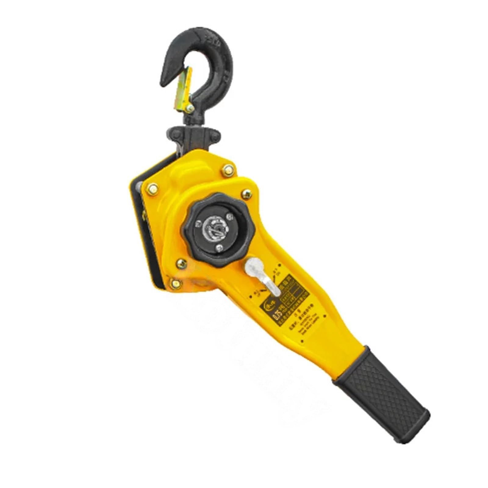 ATEHDEN Engine Crane 0.75T/1T Pulling Wrench Hoist Manganese Steel Hook Hand Chain Portable Lever Block Inverted Tightener Lifting Tool(0.75T Without Chain)