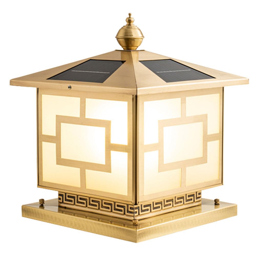 Éclairage sur poteau étanche IP54 à charge solaire automatique pour illuminer vos piliers