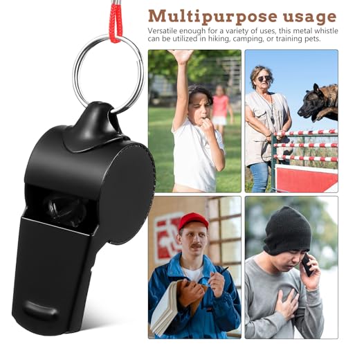 2 silbatos metálicos con sonido fuerte para entrenadores miniatura 3
