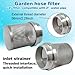 COTONLAKE 2inch 304 stainless steel filter head with External thread diameter of 58mm connected to 2-inch water pipe filter Used to Remove Debris and Reduce Solid Entry（1pcs）