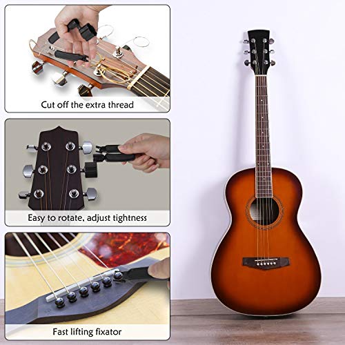 Guitare Tuning Pegs, 6Pcs 3L3R Chrome Tuners Guitare Mécaniques pour Folk Acoustic Guitare Électrique, avec 3 en 1… - Les Beatles, Paul McCartney, John Lennon, RIngo Starr, George Harrison Guitare Tuning Pegs, 6Pcs 3L3R Chrome Tuners Guitare Mécaniques pour Folk Acoustic Guitare Électrique, avec 3 en 1… – Image 6