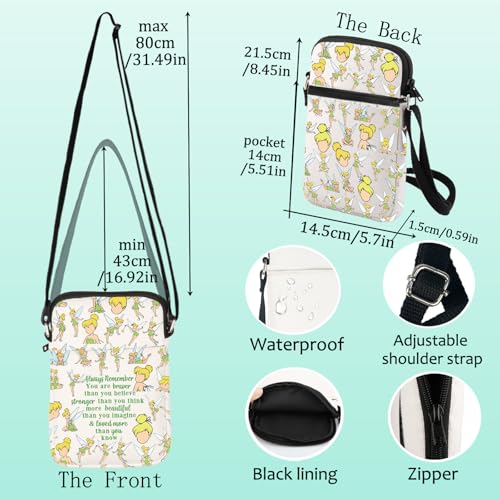 LEVLO Fairy Tale Crossbody Bag Fairy Pixie Fans Inspired Gift Little Fairy Tinker Shoulder Bag Fairy Pixie Merchandise2