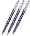 Pilot P-700 Rollerball Stick Gel Pen, Blue Ink, Fine Point 3-PACK(38611)