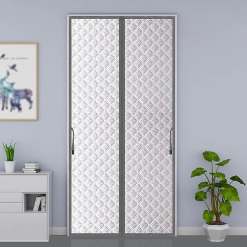 Isolamento Termico Tenda Magnetica Per Porte, 200x90cm Termico E Blocco Acustico, Divisorio Antivento Per Camere Da Letto, Tenda Per Isolamento Acustico(85x200cm)