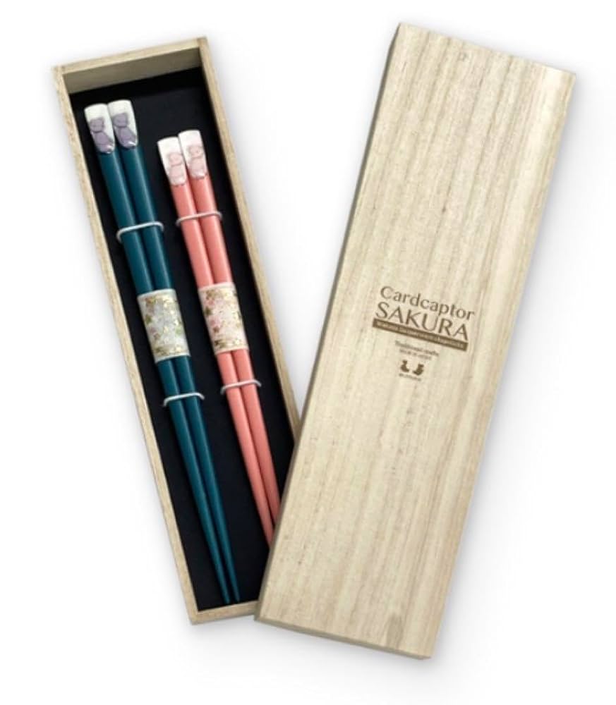 【結婚祝い】【夫婦箸】カードキャプターさくら 若狭塗天削箸セット e-zakkaya_066039121