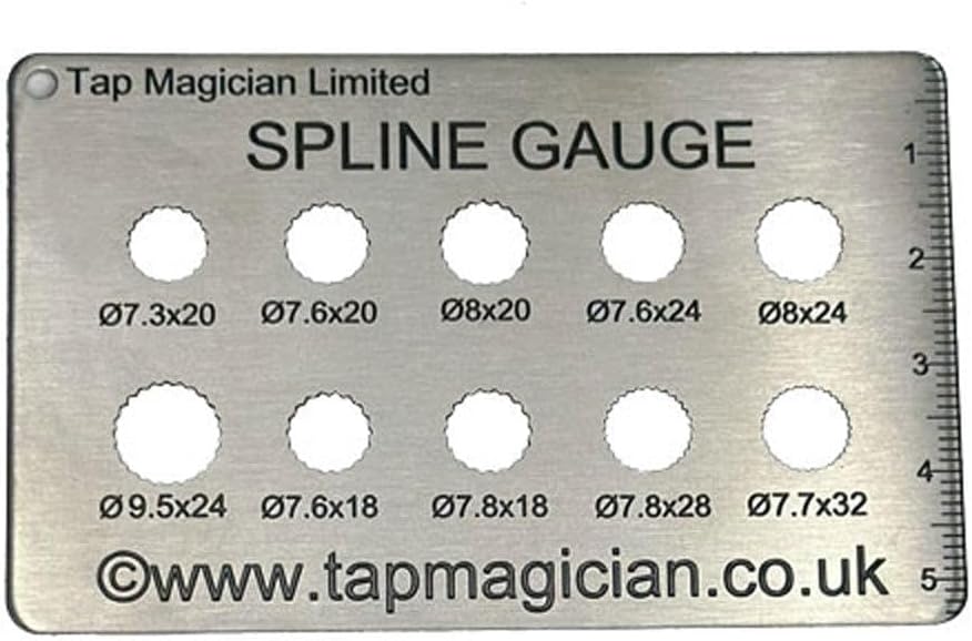Valve Cartridge Spline Gauge teeth Measuring size Finder Plumbers
