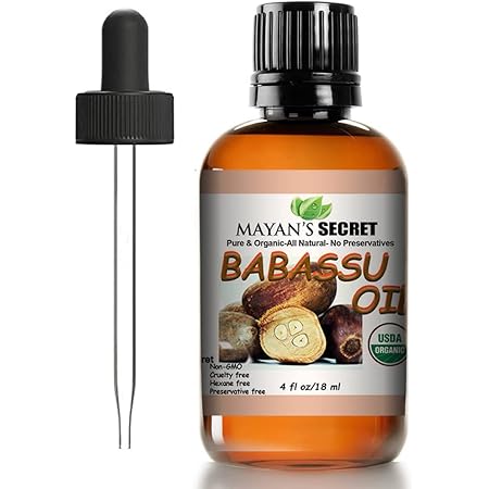 Mayan's Secret - 4oz Organic Babassu Oil for Hair - Rich in Antioxidants and Moisturizing Properties for Hair and Skin
