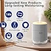 Amazon.com: Colorful Mini Humidifier, USB Rechargeable Humidifier ...