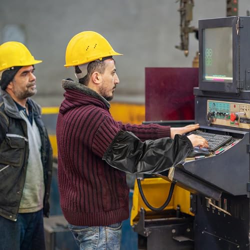 Manguitos de soldadura OUNONA y mangas protectoras de piel sintética para brazos 6