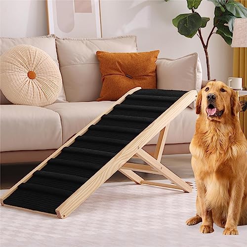 Large-Dog-Pet-Ramp-Stairs-Step-for-Bed-Car-Truck-Couch-SUV-Long-48-inDog-Pet-Ramp-for-Small-Large-Dogs-Pets-to-Get-on-High-Bed-Truck-Couch-SofaDog-Pet-Steps-for-Cars-and-SUV