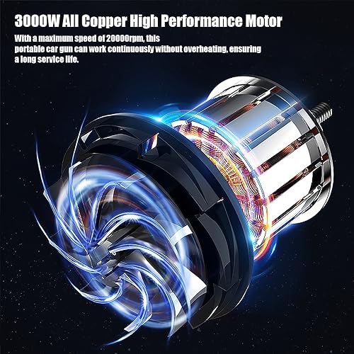 Akku Hochdruckreiniger, 21V 50Bar Mobile Akku-Hochdruckreiniger, Tragbarer Hochdruckreiniger für Auto, Terrasse, Fenster, Rasen, Pet (12000mah) – Bild 4