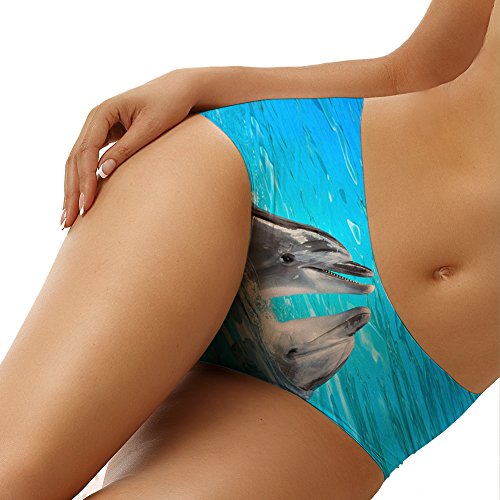Image of Dellukee Sexy Women Underwear Briefs Breathable Hipster Panty White Alpaca Print