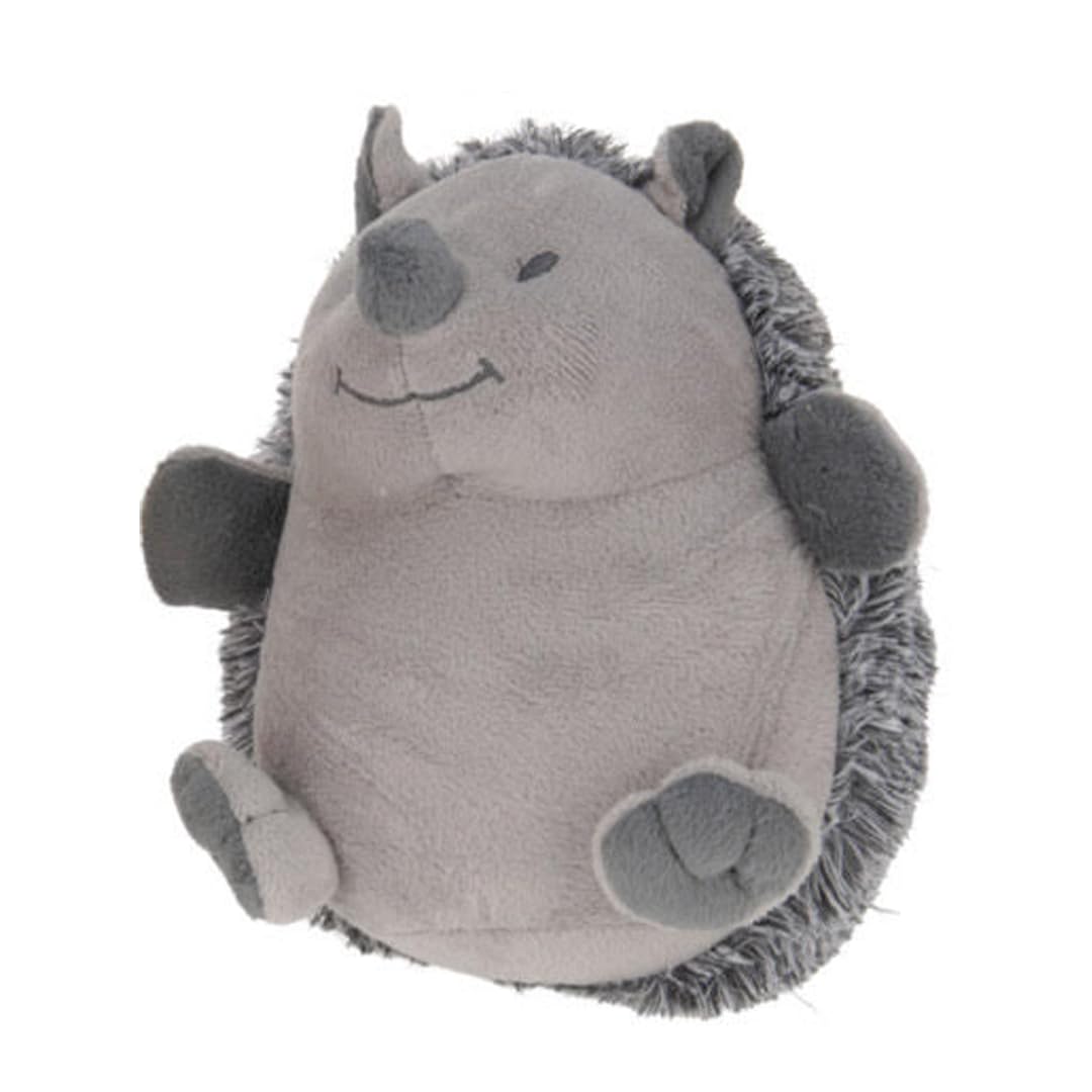 Muddy Hands Grey Fabric Animal Door Stop Stopper Home Office Stuffed Filled Heavy Novelty Decoration Doorstop (Upright Hedgehog )