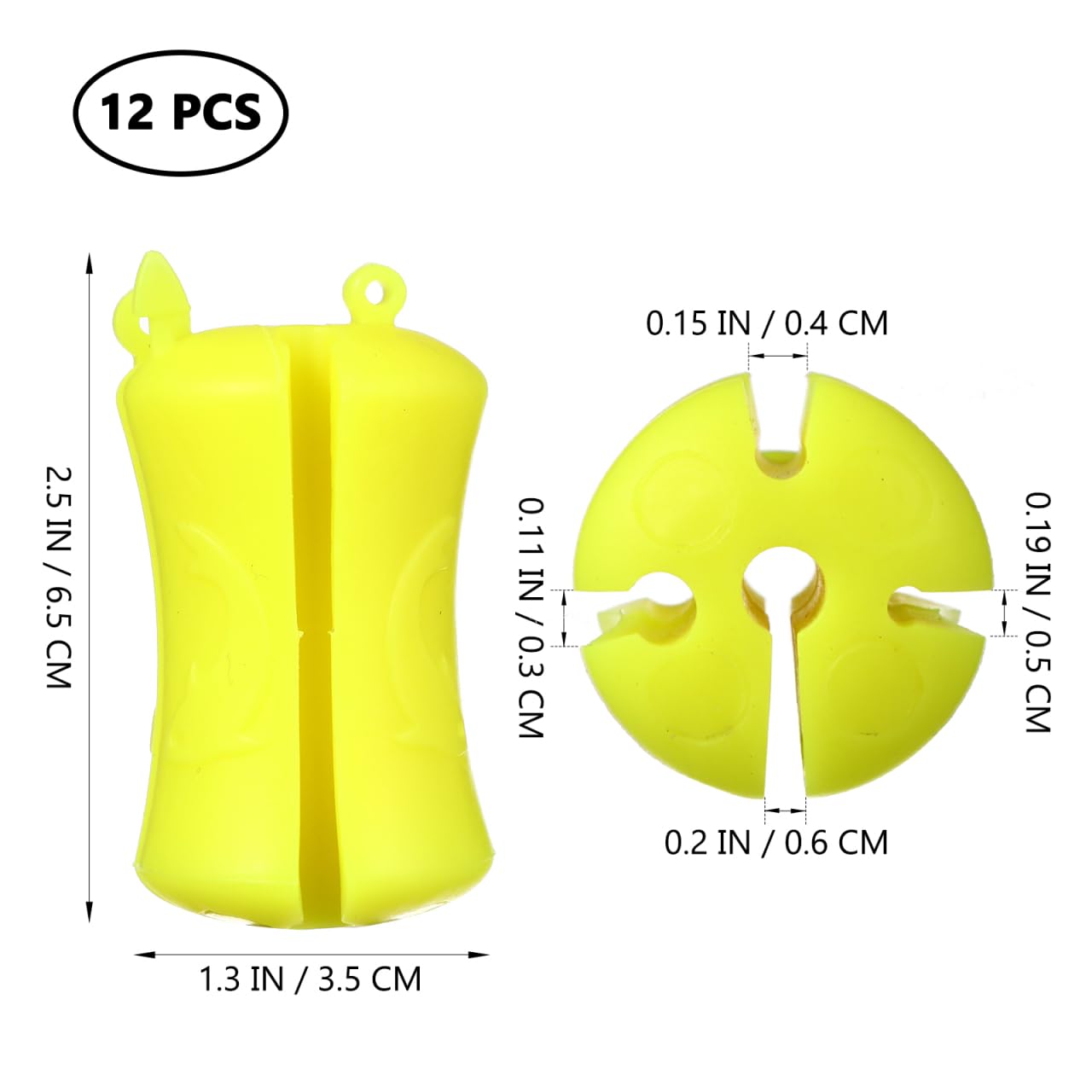 Toddmomy 12-Pack Fishing Rod Secure Ball Clips for Fishing Rod Accessories