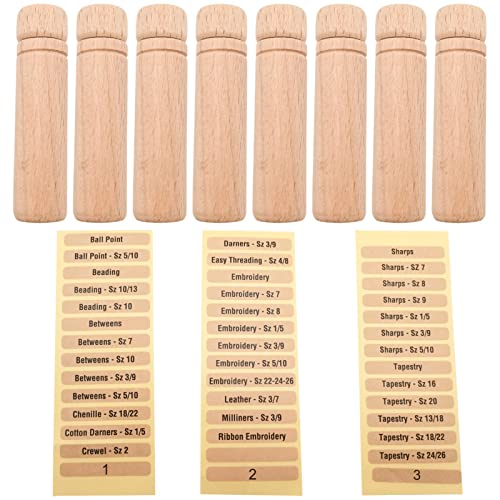2 Pcs Porta Agulha de Costura Portátil - Tubo de agulhas de para bordado de 8 peças com etiqueta | R