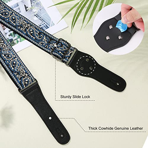 SAVITA Broderie de Sangle de Guitare Style Vintage Unisexe avec Sangle de Tête de Guitare 2pcs Serrure Sangle Guitare… - Les Beatles, Paul McCartney, John Lennon, RIngo Starr, George Harrison SAVITA Broderie de Sangle de Guitare Style Vintage Unisexe avec Sangle de Tête de Guitare 2pcs Serrure Sangle Guitare… – Image 5