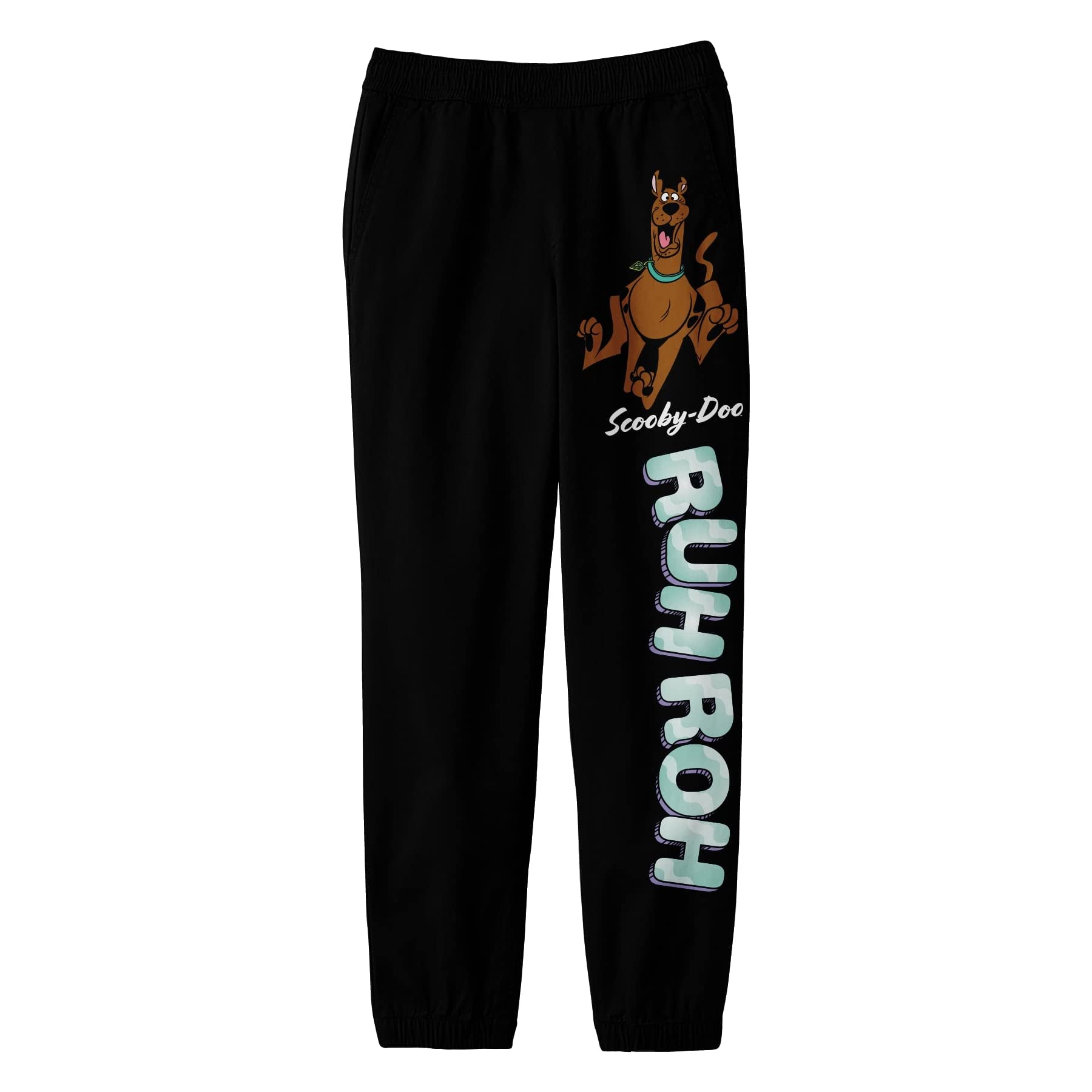 Scooby Doo Ruh-Roh Boy's Black Sweatpants