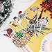 Amosfun 72PCS Christmas Cupcake Toppers,11x5cm Cake Decoration Santa Claus Tree Snowman Sock Candy Theme Party Cake Toppers Picks Christmas Decoration Supplies