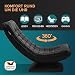 Casaria® Sessel verstellbare Rückenlehne 360° Drehbar Klappbar 150kg Belastbarkeit 60x105x87cm Gepolstert Wohnzimmer Gaming Relax Boden Lounge Sessel Schwarz