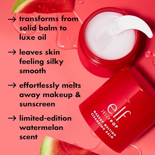 e.l.f. Jelly Pop Makeup Melting Cleansing Balm, Limited Edition Face Cleanser & Makeup Remover, Creates Smooth & Soft Skin, Vegan & Cruelty-Free - Image 3