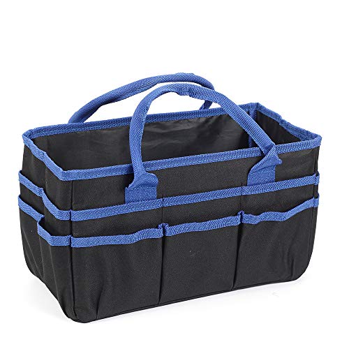 Jjring Fundamental Organizer 600D Nylon Artist Tote Bag, Blue Edge