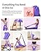 Home Pilates Kit for Women, Essentials Pilates Equipment Set with 14‘’ Pilates Ring and Mini Ball, 5 Resistance Bands & Accessories, Tutorial Charts, Pilates Ring Set for Beginners Workout at Home