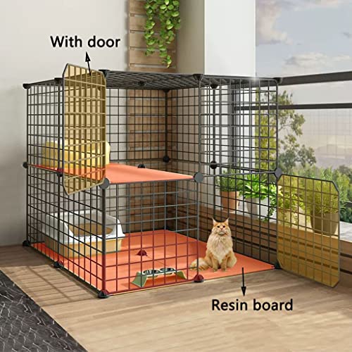 Cage pour chat d'intérieur détachable contre le manque de place
