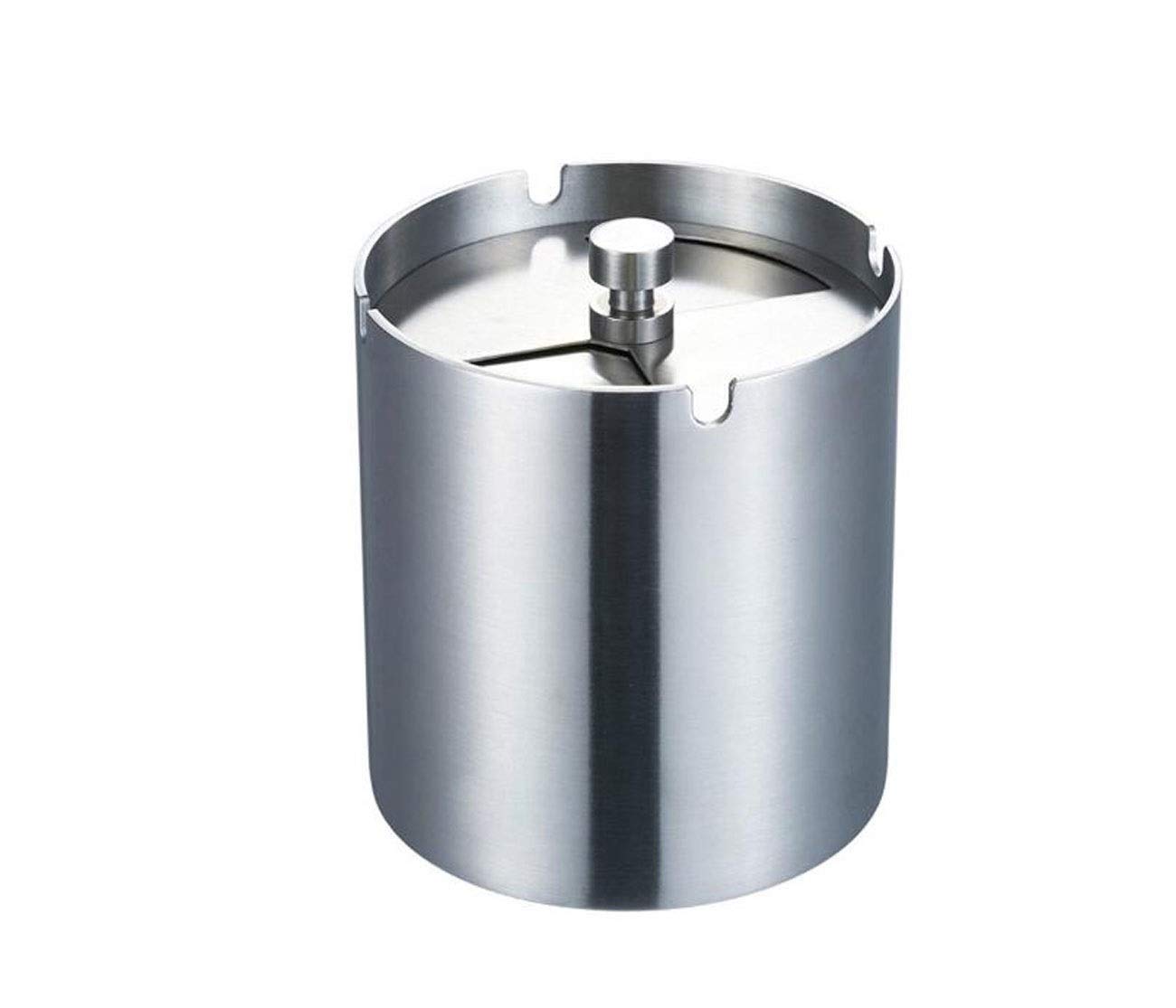 Multifunction Smoke Grabber Ashtray Ashtray, Stainless Steel Rotatable with Lid Ashtray Seal Windproof Suie Office Home House Table Fashion European Smoke Ashtray (Color: A),Colour:B (Color : B)